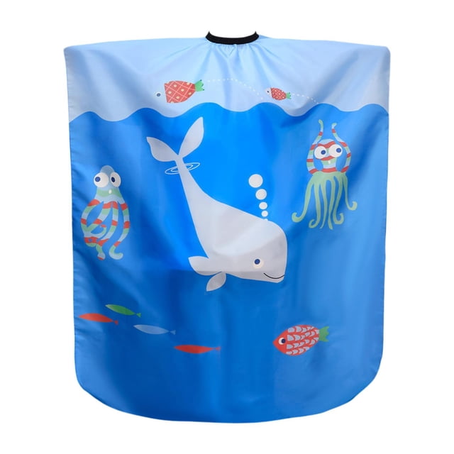 Bunblic Cape de Coupe de Cheveux pour Enfants, Cape de Coiffure avec Encolure Ajustable, Couvre-Coupe Imperméable, Cape de Barbier Robe de Coiffure
