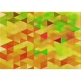 thumbnail image 1 of Ahgly Tapis Rectangulaire Lavable en Machine Intérieur Transitionnel Orange Néon, 2 Pieds x 4 Pieds, 1 of 7
