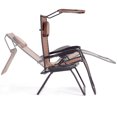 thumbnail image 3 of Patiojoy Recling Zero Gravity Chair with Drink Tray & Sunshade, Brown, 3 of 5