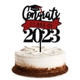 thumbnail image 1 of Vaidha The Class Of 2024 Graduation Party Cake Arrangement Tools Party Cake Insert Decoration, 1 of 7