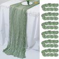 thumbnail image 2 of 90S Party Decorations Wrinkled Gauze Terrace Banner Rural Wedding Banquet Table Decoration Festival, 2 of 9