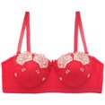 thumbnail image 1 of Women‘s Sexy Embroidered Support Bra  Oversized Adjustable Bra   French Style, 1 of 3