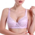 thumbnail image 1 of Saving Clearance 2025！Womens Plus Size Bras,,Woman's Solid Color Front Buckle Elastic Style Medium Sized Bra Without Steel Rim, 1 of 3