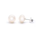 thumbnail image 1 of Charisma Sterling Silver Genuine fresh water pearl studs, 1 of 2