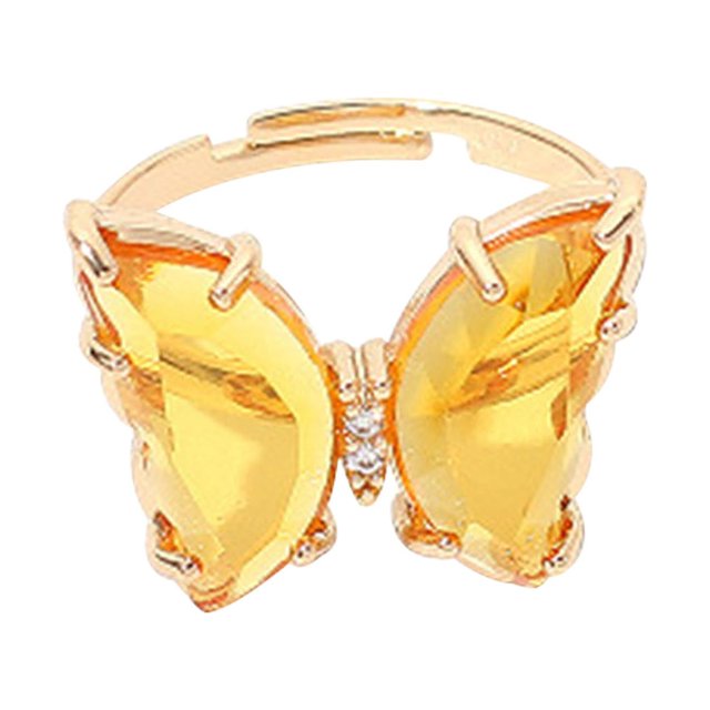 TopLLC Bagues Couleur Transparent Bouche en Direct Bague Femme Ins Filet Rouge Fille Bague Mode Bague en Direct