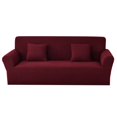 thumbnail image 1 of 2024 Jacquard Stretch Sofa Slipcover Textured Non Slip Couch Cover  Loveseat  Dark Gray, 1 of 6