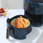 MesaSe GUSTVE2 Pack Air Fryer Silicone Pot Reusable Air Fryer Silicone Liner Heat Resistant  Air Fryer With Handle Durable Safe Blue