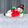thumbnail image 2 of Inflatable led light up reclining snowman with top hat, white/red/black, 9 FT, 2 of 3