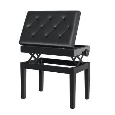 HOMCOM Banc de Piano à Hauteur Réglable avec Rembourrage en Cuir PU