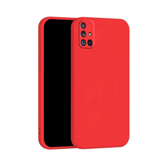 PANDACO Étui Souple à Étui Mate Rouge pour Samsung Galaxy A51 4G