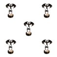 thumbnail image 1 of Transemion Stainless Steel Classic Pattern Candle Holders With Vivid Images For Halloween Decor Spooky I 5Set, 1 of 6