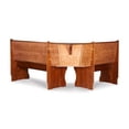 thumbnail image 3 of Riverbay Furniture Kitchen Dining Wood Nooker Corner Unit in Walnut, 3 of 20