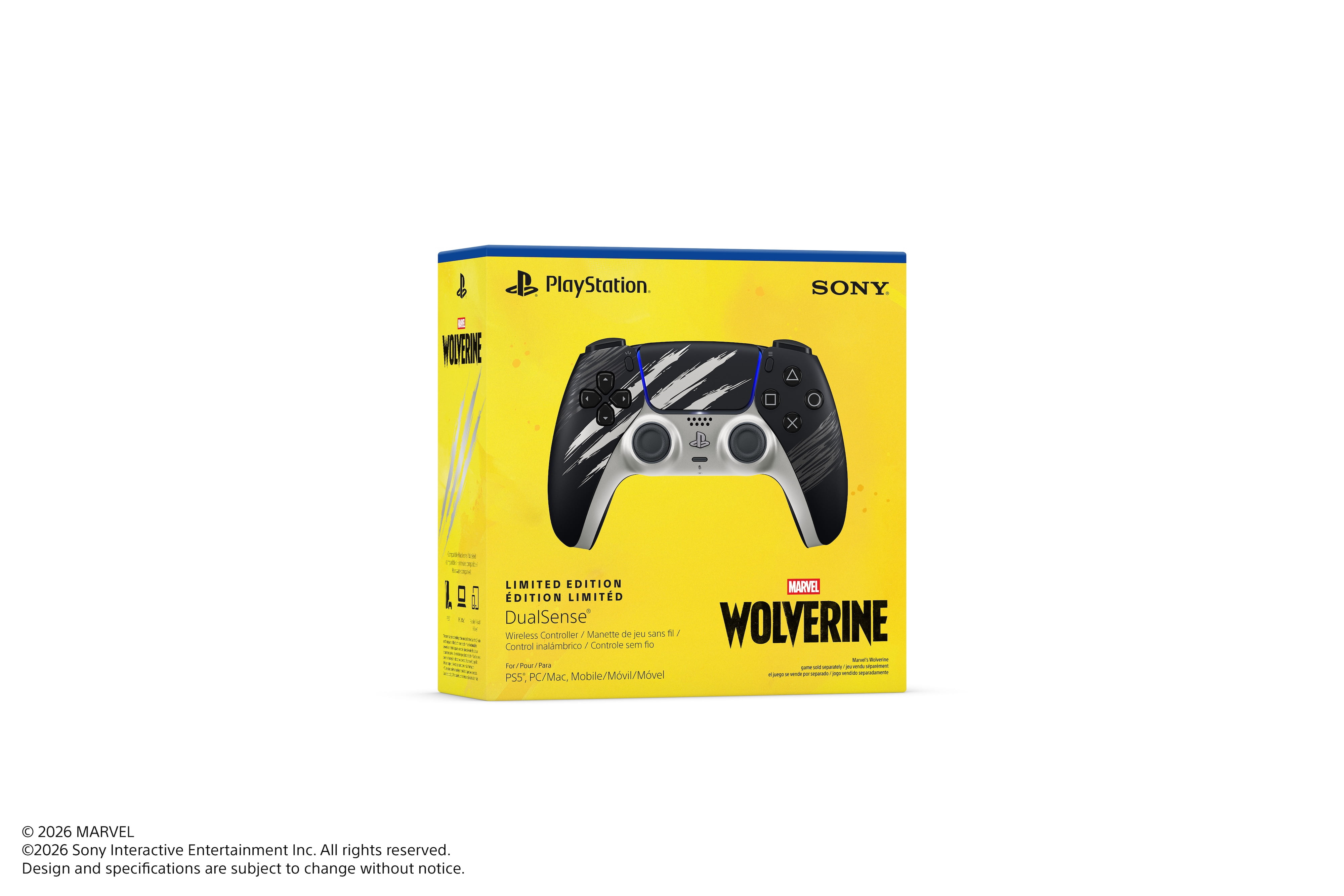 DualSense® Wireless Controller – Marvel’s Wolverine Adamantium Limited Edition