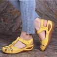 thumbnail image 2 of Mepaouo Womens Arch Support Orthopedic Sandals Closed Toe Ankle Strap Summer Hollow out Wedge Shoes, 2 of 6