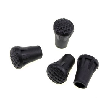 Langgg 4X Coussinets de Canne pour Béquilles Pieds Réglables Accessoires de Remplacement Antidérapants pour Escalade en Plein Air