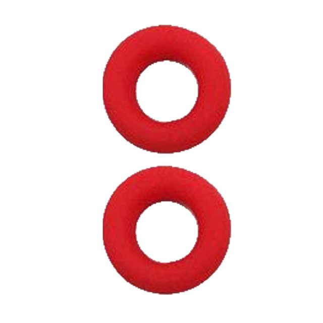 2 Pcs Coussinets d'Oreille en Silicone pour Lunettes Confortables Coussinets de Jambe pour Lunettes Oreille Rouge