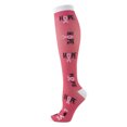 thumbnail image 1 of Dvkptbk Compression Bas pour Femmes et Hommes Personnes Sports de Plein Air Bas de Protection Élastiques pour les Jambes et Bas de Pressionks Chaussettes Hautes Roses - Soldes d'Été Liquidation, 1 of 2
