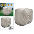 thumbnail image 4 of 2-Passenger Golf Cart Cover Water Zipper 108x48x66'' Protection Rain Khaki, 4 of 8