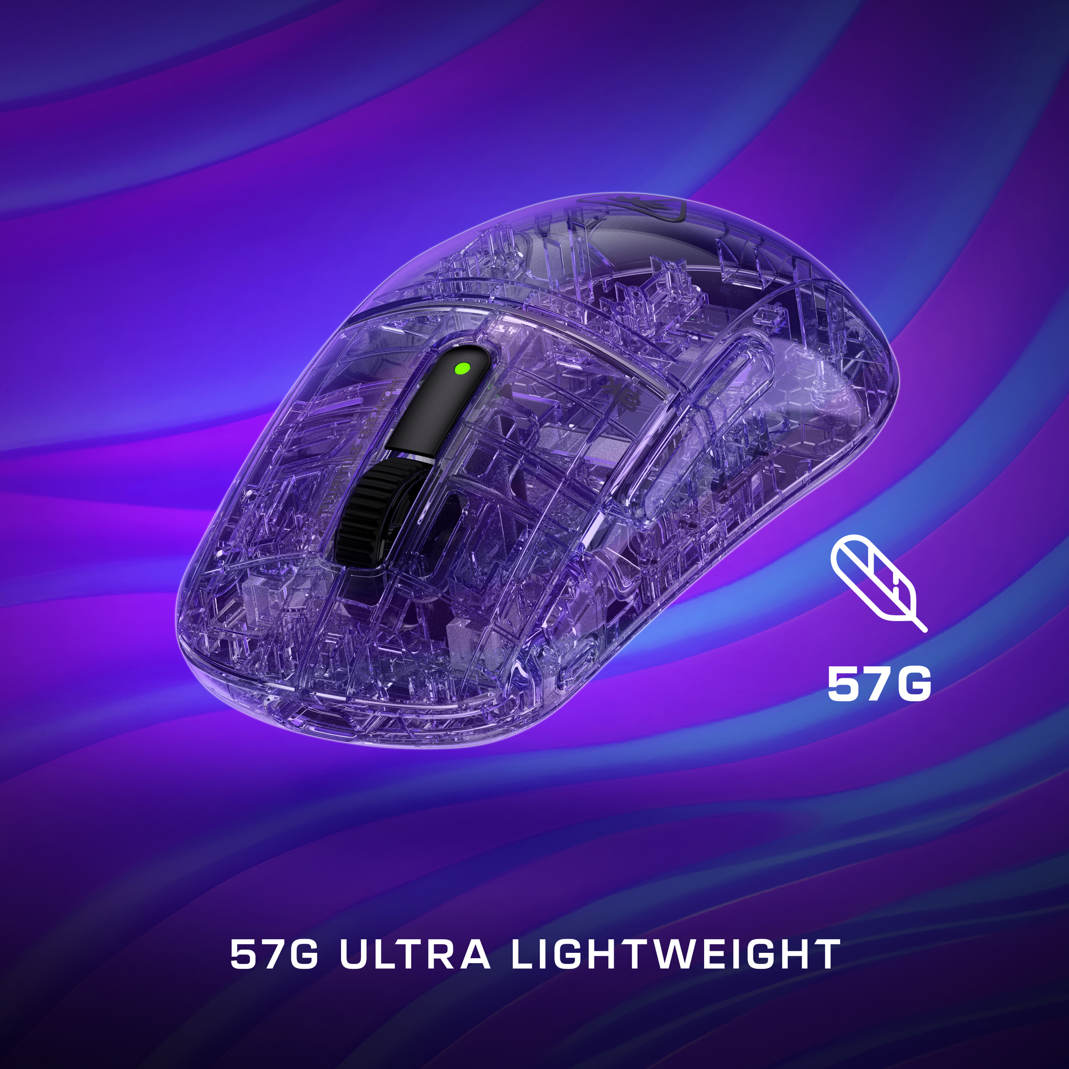 Turtle Beach Burst II Pro 2.4GHz Wireless Esports Gaming Mouse - 8K Polling, 57g Ultra Lightweight, 150-Hour Battery, Optical Switches, Symmetrical, 30K DPI Optical Sensor - Black