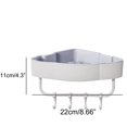thumbnail image 3 of MOPOOR Multifunctional Shower Shelf Organizer Rack, Self Adhesive Bathroom Shelves Basket, Home Farmhouse Wall Inside Organization and Storage Decor Accessories, Camper Apartment Essentials, 3 of 3