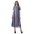thumbnail image 1 of Moomaya Tunique à Manches Courtes pour Femmes, Robes de Cocktail en Coton Flex Imprimées, 1 of 5