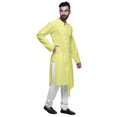 thumbnail image 4 of Atasi Cotton Satin Angrakha Style Long SleeveKurtaFor Men Solid DesignerKurta, 4 of 5
