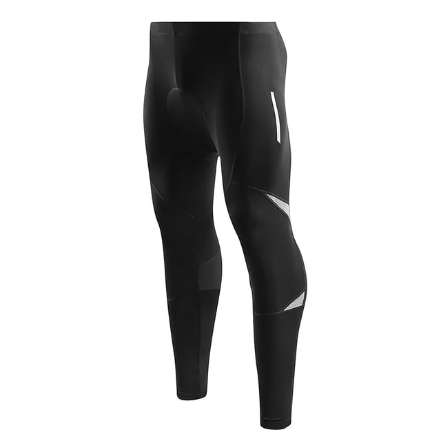Amdohai Men's Reflective Bicycle Pants Padded Cycling Tights Leggings Outdoor Riding Bike Pants