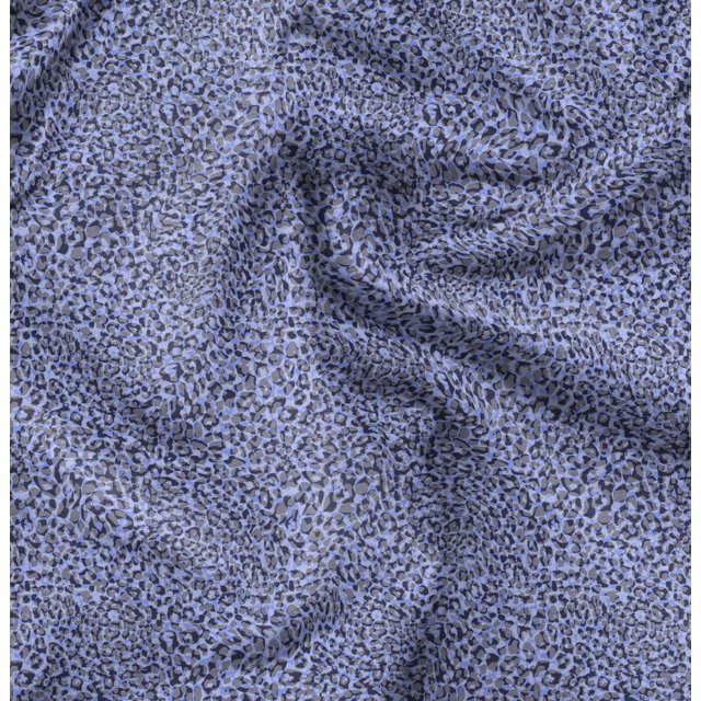 Soimoi Polyester Crepe Fabric Leopard Animal Skin Print Fabric by Yard 42 Inch Wide