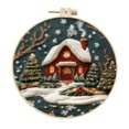 thumbnail image 1 of WMQPNNS New Trending Koofur Christmas C R O S S Stit Ch Embroidery Craft Kits ，Hand Christmas Diy Embroidery Patterns Stamped Kit Adults Kids Beginners Stamped Embroidery Kit, 1 of 4