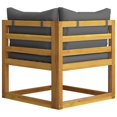 thumbnail image 5 of vidaXL 5 Piece Garden Lounge Set with Cushion Solid Acacia Wood, 5 of 5