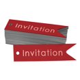 thumbnail image 1 of Inkdotpot Étiquettes d'Invitation en Feuille d'Or Rose Véritable pour Fête 50 Pcs, 1 of 6