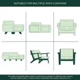 thumbnail image 5 of CHUN YI 1 Piece Cushion Cover Spandex Stretch Textured Grid Box Cushion Seat Slipcover, 5 of 5