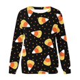 thumbnail image 4 of Mode Hoodies for Women 2023 Col Rond Halloween Imprimé Long Pull à Manches 50% de Réduction Halloween / Costumes de Noël, 4 of 4