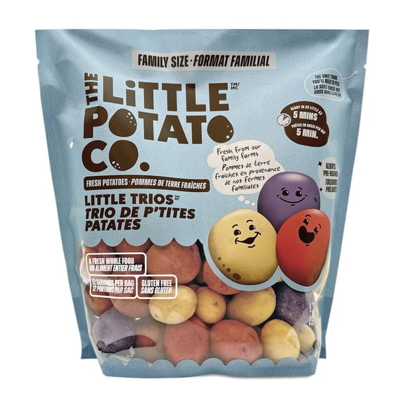 The Little Potato Company Fresh Little Potatoes - 3lb Little Trios, Fresh Little Yellow, Red, and Purple Potatoes