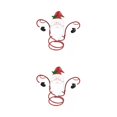 thumbnail image 2 of Wweixi Functional Accessories Christmas Wine Bottle And Glass Holder Versatile red hat 2Set, 2 of 6