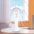 thumbnail image 4 of White Handheld Mini Small Fan Usb Charging Portable Rechargeable Student Dormitory Office Compact Design Long Battery Life Efficient Cooling Lightweight, 4 of 9