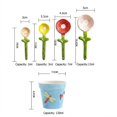 thumbnail image 2 of Tyidzon Baking Tool-Handmades Flowers Ceramic Measuring Spoons With Boxed Gift Set, 2 of 6