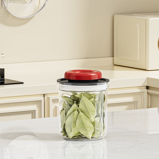 Horivan 1 Counts Airtight Food Storage Containers BPA-Free Plastic Kitchen Canisters for Pantry Organize Stackable Dry Food Containers for Cereal Pasta Flour Snacks Space-Saving Storage Jars