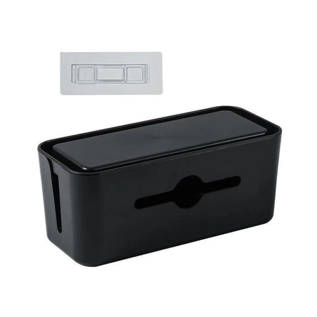 SHISUYAN Cable Management Box Punch Free Power Line Box Charging Cable Line Box