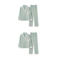 thumbnail image 4 of kurtrusly Women Pyjamas Set - Comfortable Fit And Flattering Various Colors Sexy Soft Cotton Ladies Short Pyjamas Sets B6803 XL,1 2Set, 4 of 6
