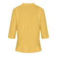thumbnail image 3 of Hauts à Manches 3/4 pour Femmes Mode Décontractée Confortable Cardigan Couleur Unie Blouse Cardigan à Manches 3/4 pour Femmes Blouses et Hauts Mode Hauts pour Femmes Manches 3/4, 3 of 6