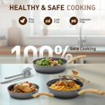 thumbnail image 4 of DishDelight Induction Nonstick Pots and Pans Set, 12 Piece Kitchen Cookware Sets, Nonstick Granite Cooking Pot and Pan Set with Frying Pans & Saucepans, Gray, 4 of 7