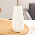 thumbnail image 1 of Plastic Vase with Ceramic Appearance, Shatterproof Decorative Flower Pot for Wedding Dining Table Bookshelf Home Office Decor, 1 of 6