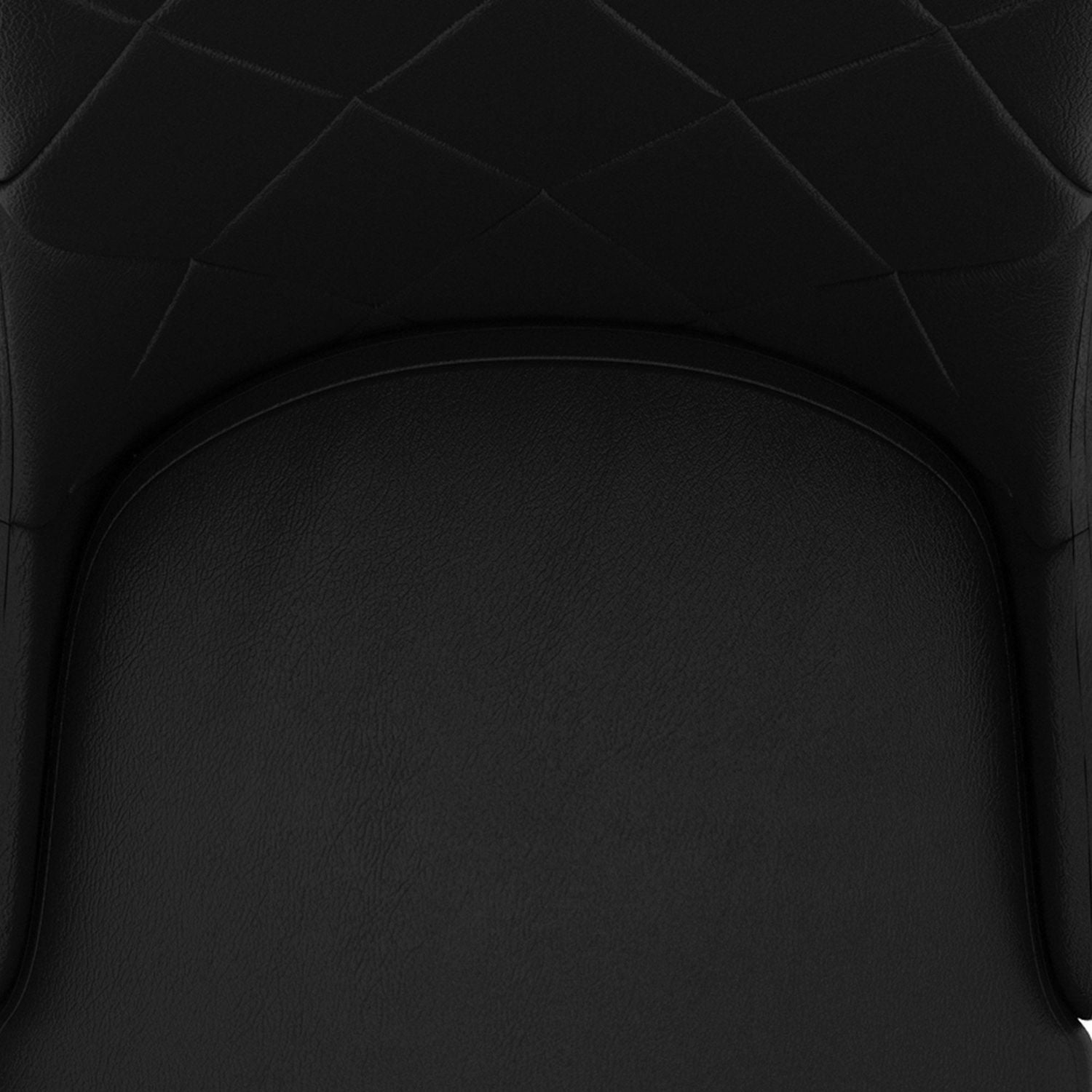 Chaise moderne de mi-siècle, jeu de 2, noir