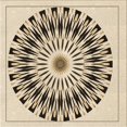 thumbnail image 1 of Ahgly Company Machine Washable Indoor Square Transitional Vanilla Gold Area Rugs, 7' Square, 1 of 7