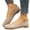 Beige, variant on SMihono Sandals Womens Summer Plus Size Women Mesh Surface Casual Shoes Shallow Mouth Easy To Wear Off Flat Shoes Comfortable Sandals Slipper On Clearance