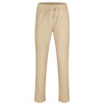 thumbnail image 3 of Innerwin Bottoms Solid Color Men Pants Outdoor Elastic Waist Loose Trousers Apricot XXL, 3 of 7
