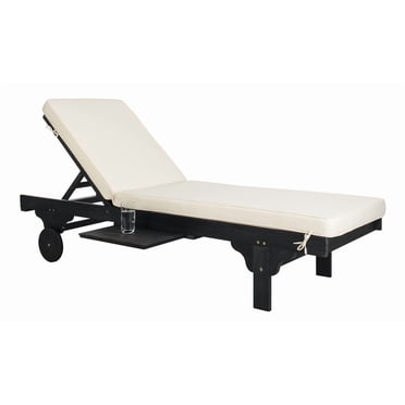 SAFAVIEH Newport Outdoor Lounge Chair Black/Beige