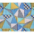 thumbnail image 5 of oneOone Cotton Flex Medium Blue Fabric Check Patchwork Sewing Craft Projects Fabric Prints By Yard 40 Inch Wide, 5 of 5