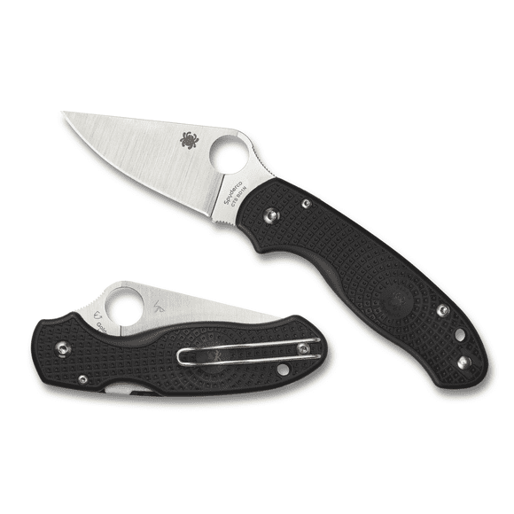 Spyderco Knives Para 3 Lightweight Black FRN CTS BD1N Carbon Steel C223PBK